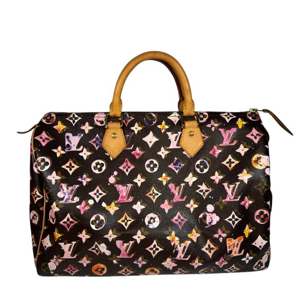Louis Vuitton Handbags - Louis Vuitton Watercolor Speedy 35 bag vintage Aquarelle brown monogram LV